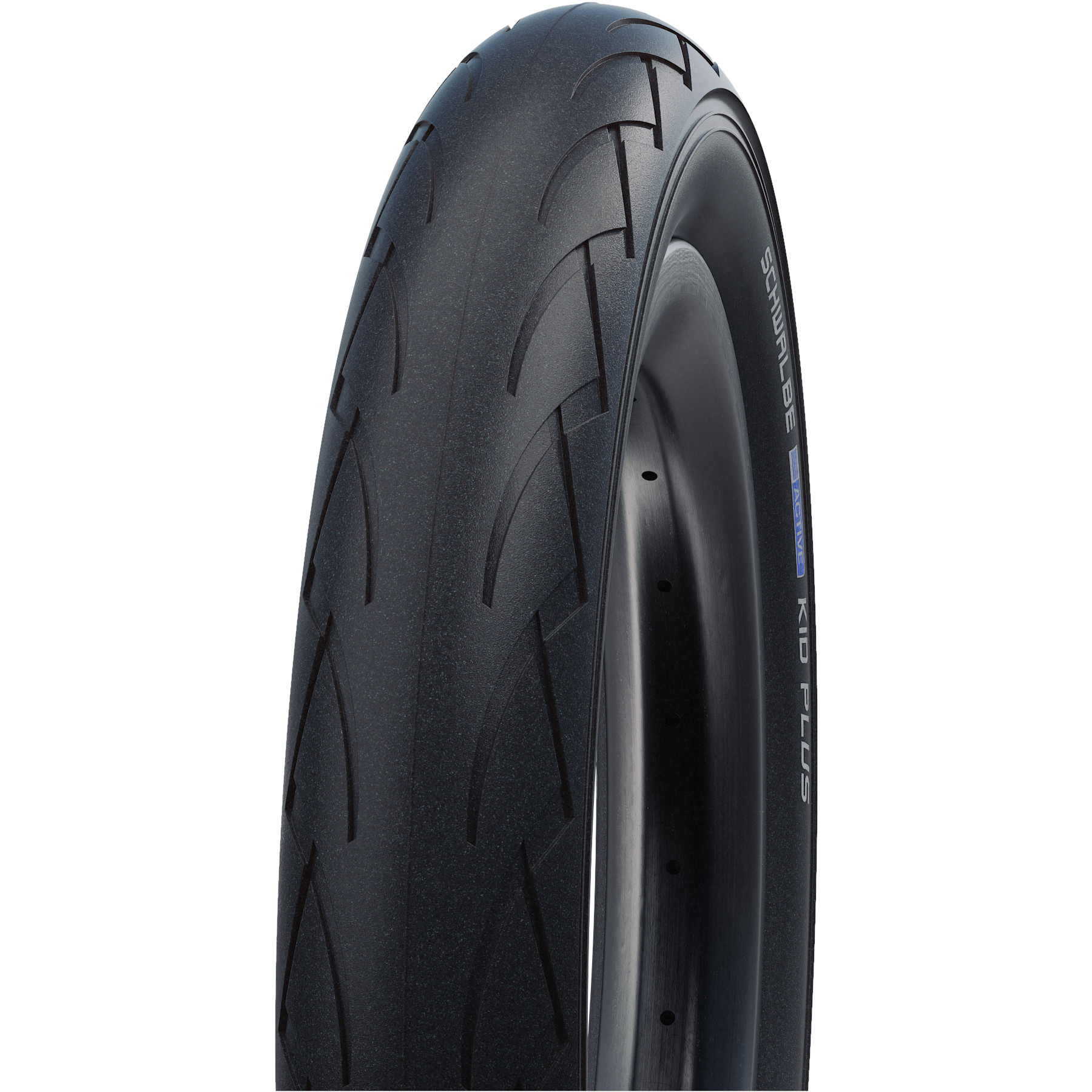 Image of Schwalbe Kid Plus Wire Bead Tire - Active | Black 'n' Roll | Puncture Guard - 14x1.75" | Black