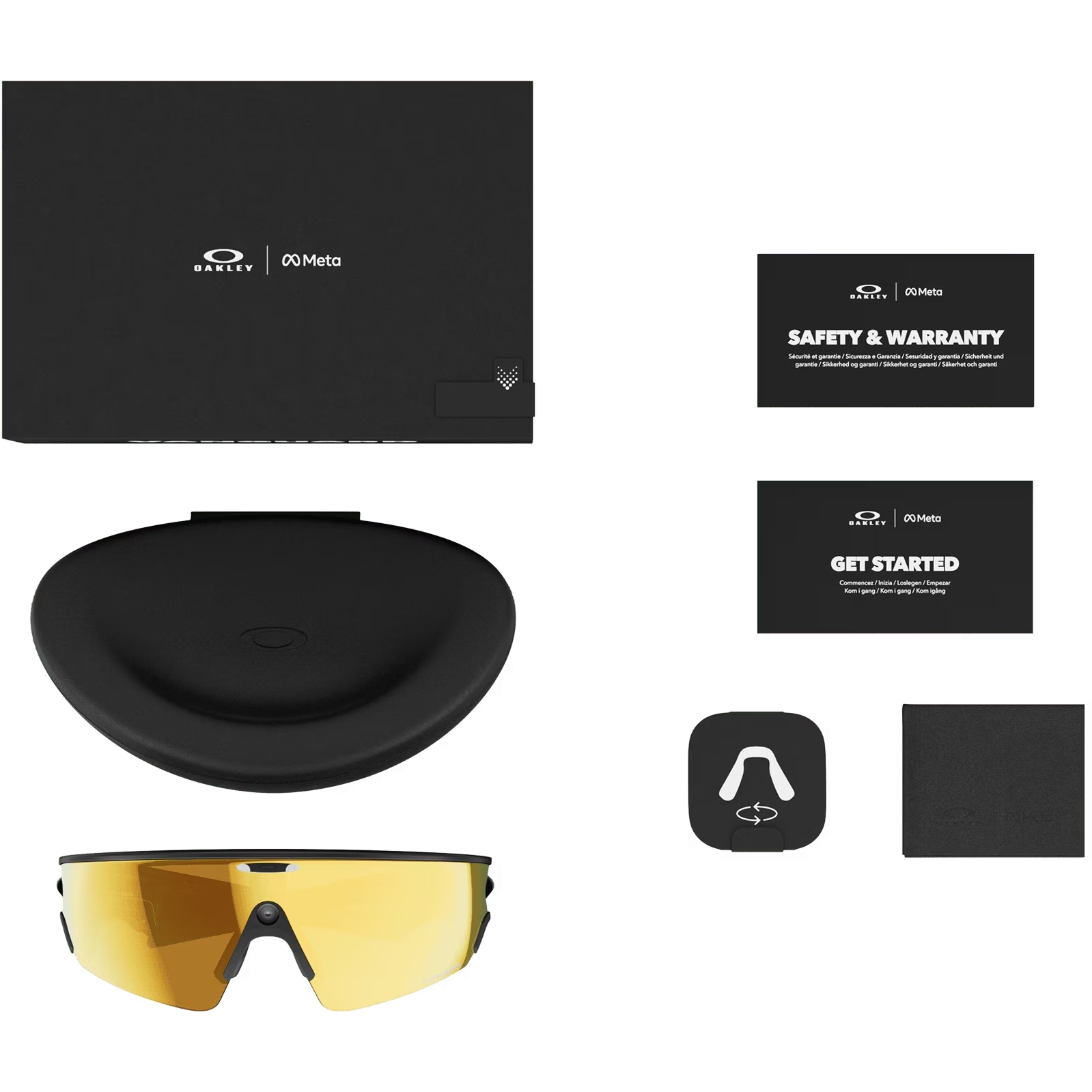 Oakley Meta Vanguard Glasses - Black/Prizm 24K Gold - OW8001-0452