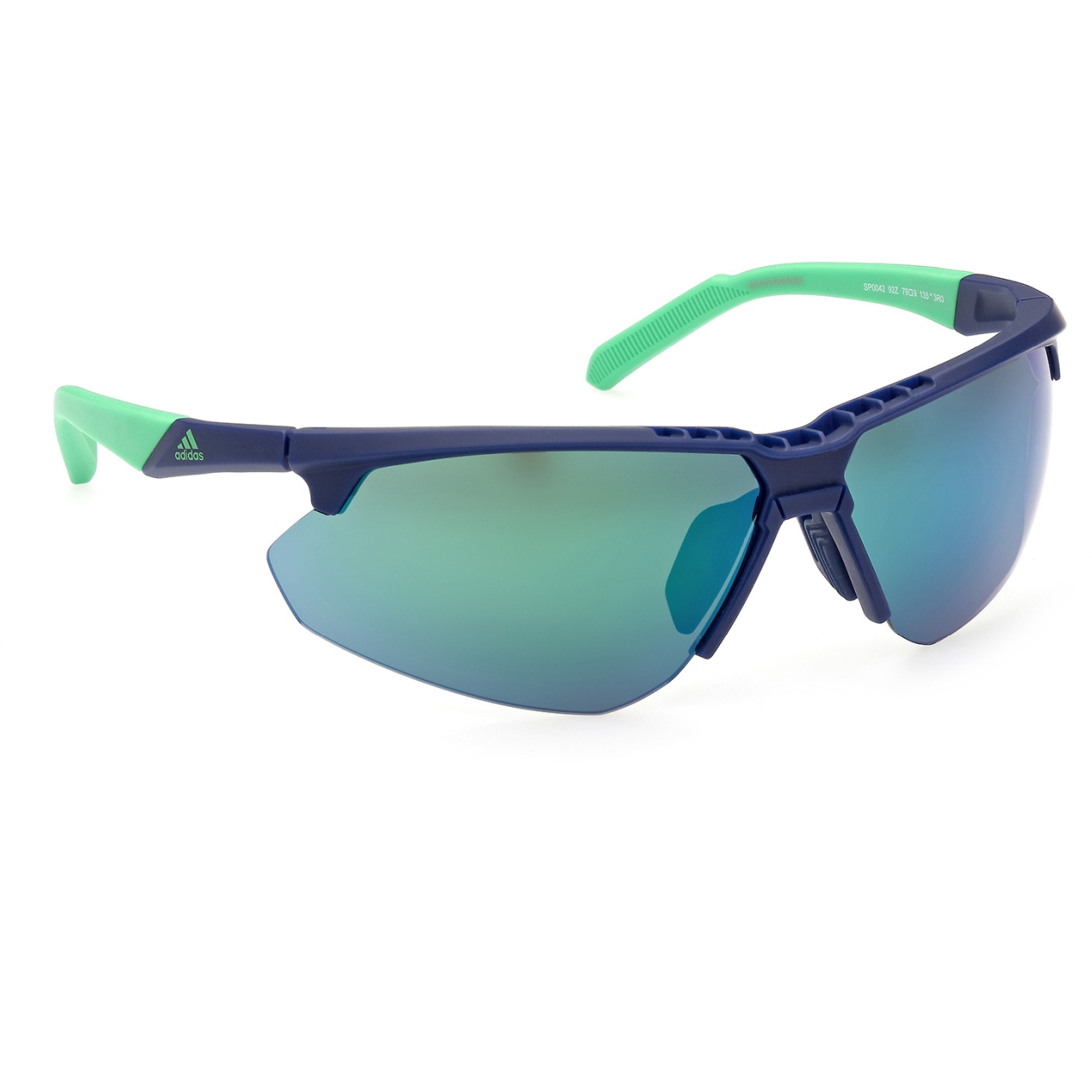 Produktbild von adidas Cmpt B-Shield Lite SP0042 Sport Sonnenbrille - Pure Blue / Contrast Mirror Violet/Green