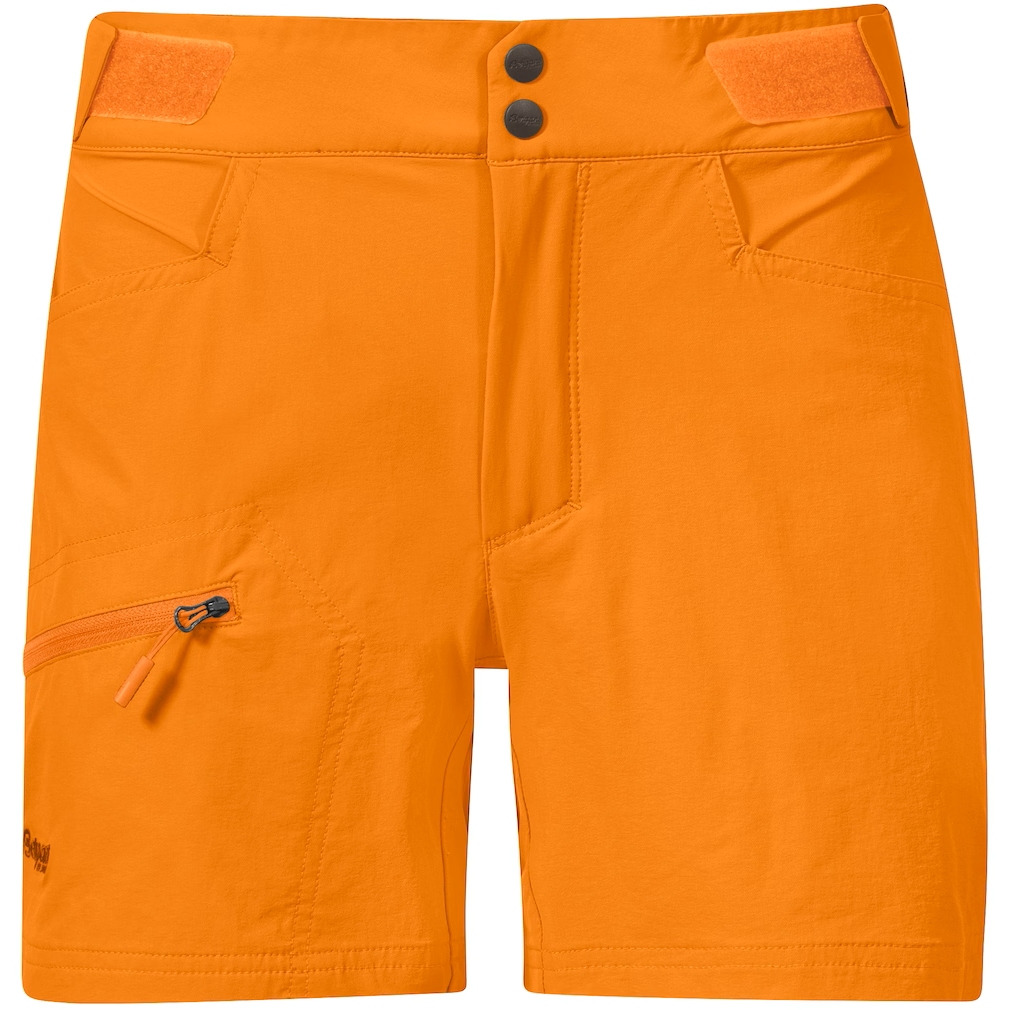 Picture of Bergans Cecilie Mountain Softshell Women&#039;s Shorts - cloudberry yellow/solid dark grey