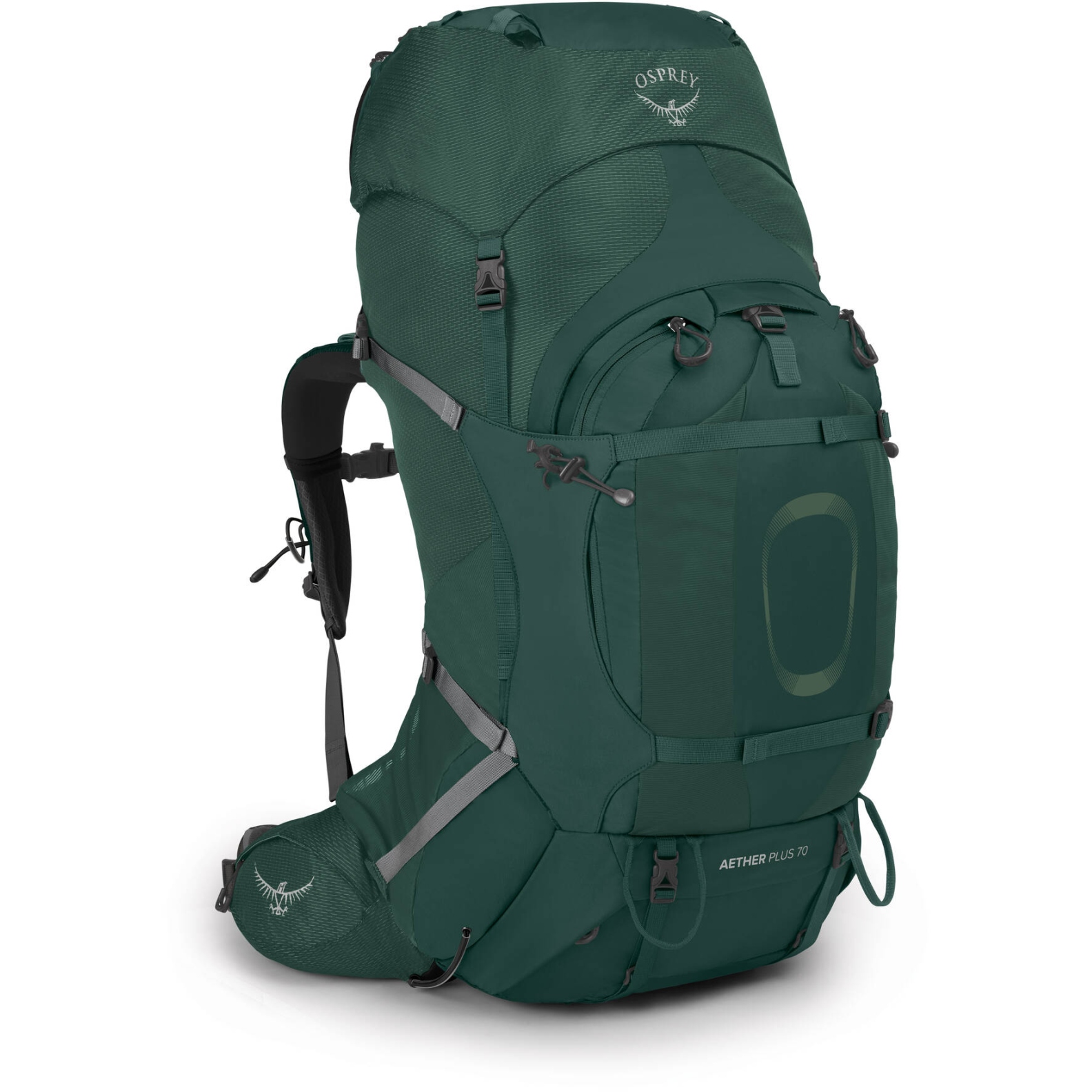 Picture of Osprey Aether Plus 70 Backpack - Axo Green - S/M