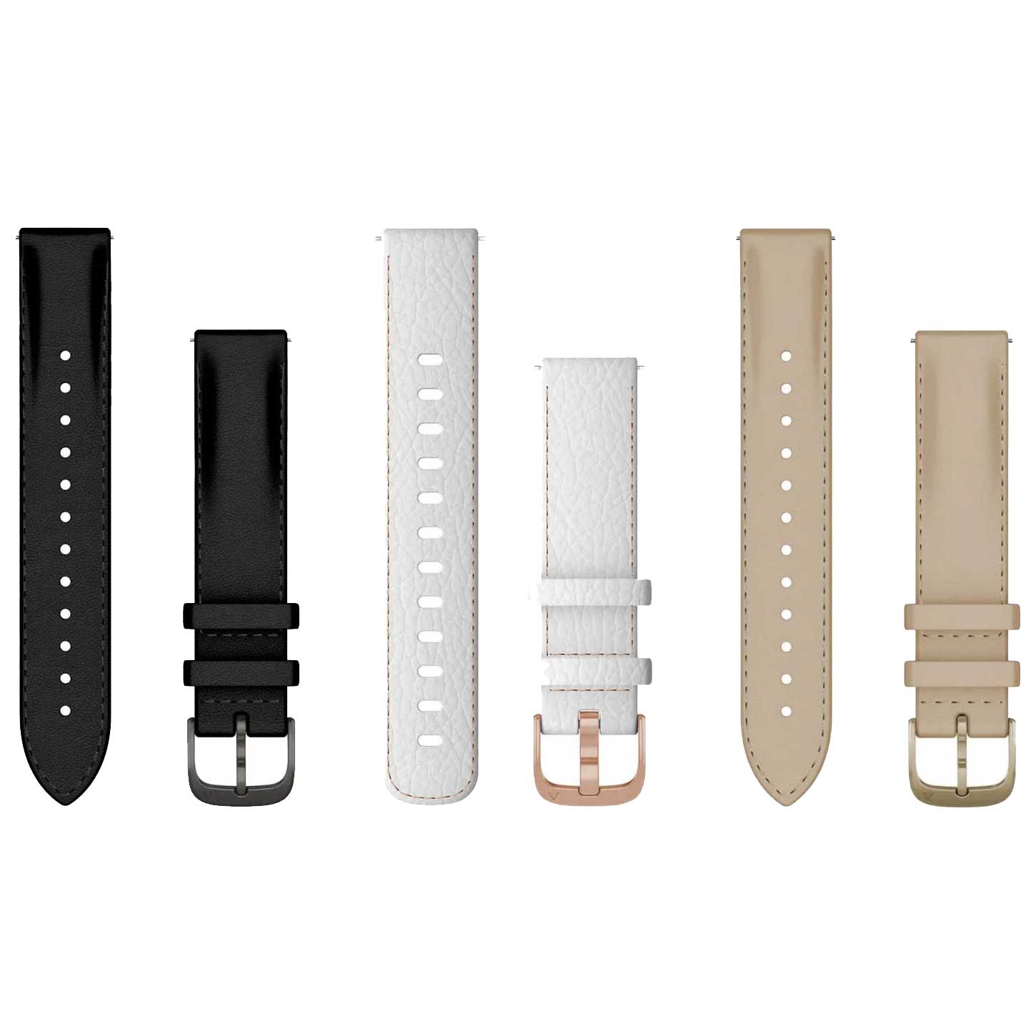Produktbild von Garmin Schnellwechsel-Armband 18mm - Leder