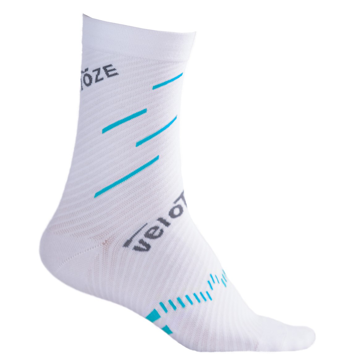Produktbild von veloToze Coolmax Socken - Weiß/Blau