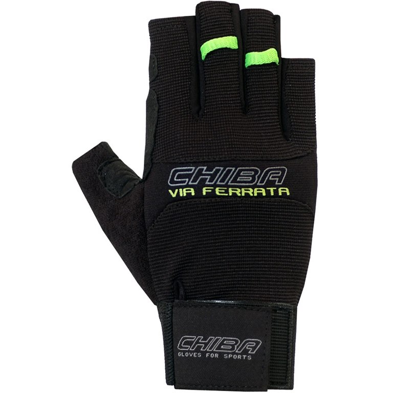 Produktbild von Chiba Via Ferrata Kurzfinger-Handschuhe - schwarz