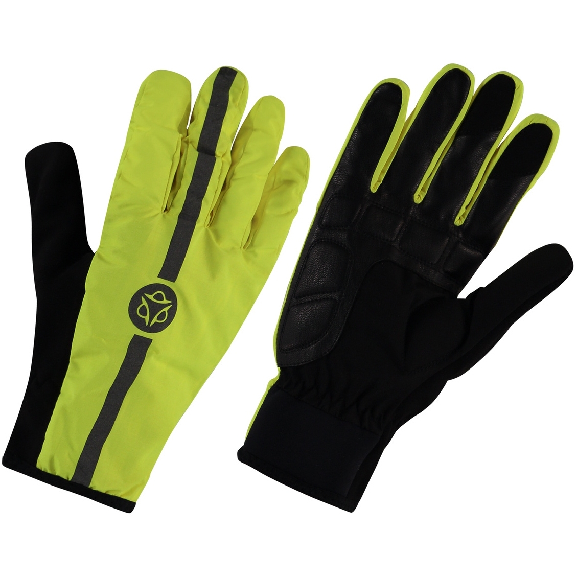 Image of AGU Commuter Tech Rain Gloves - hi-vis neon yellow