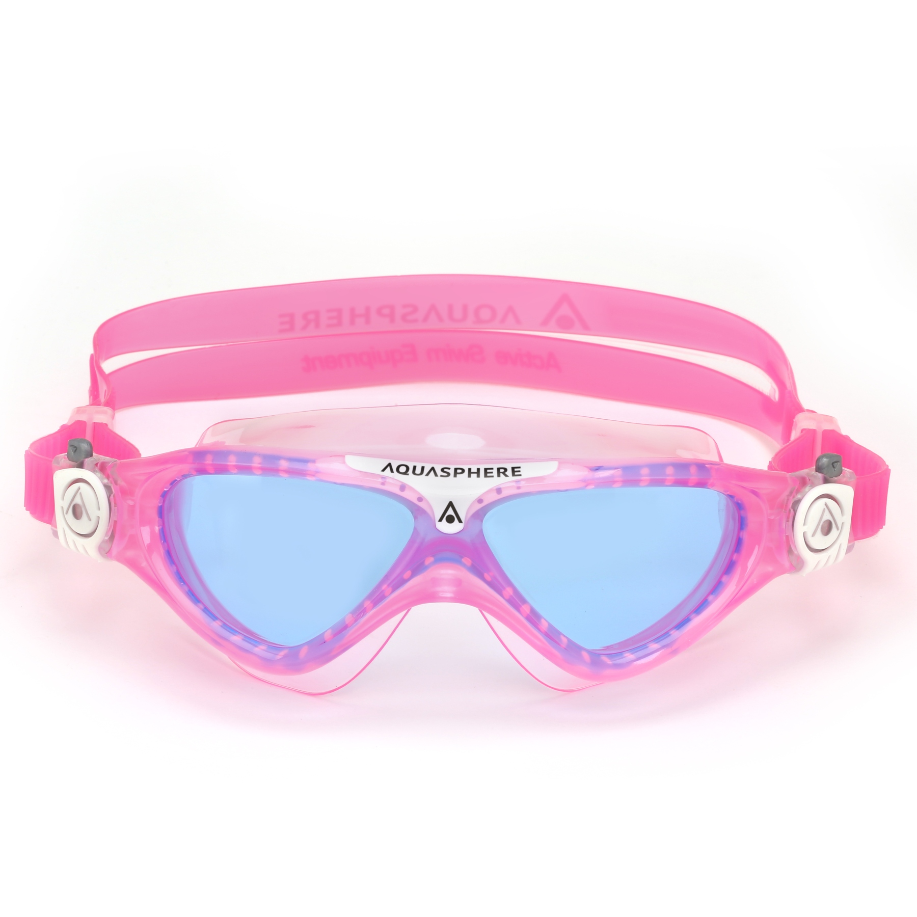Picture of AQUASPHERE Vista Junior Kids Swim Goggles - Blue Tinted - Pink/White