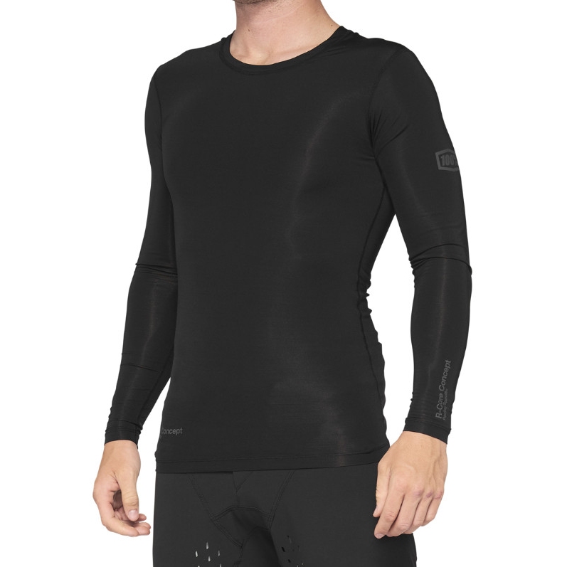 Image of 100% R-Core Concept Long Sleeve Bike Jersey - black