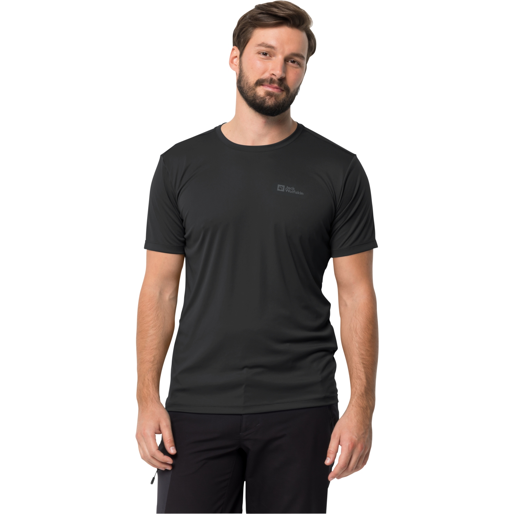 Jack Wolfskin Tech T-Shirt Men - black | BIKE24