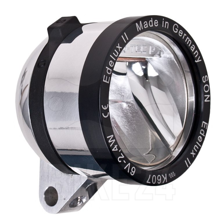 Productfoto van SON Edelux II LED Fietslamp Vooraan - silver polished