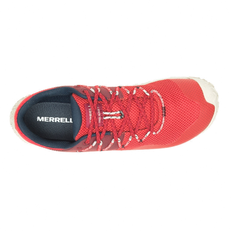 Merrell TRAIL GLOVE 7 BAREFOOT - Zapatillas de running neutras - lava/rojo  