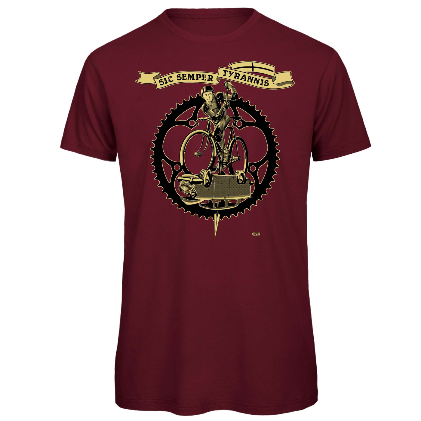 Produktbild von RTTshirts Fahrrad T-Shirt St. George - bordeaux