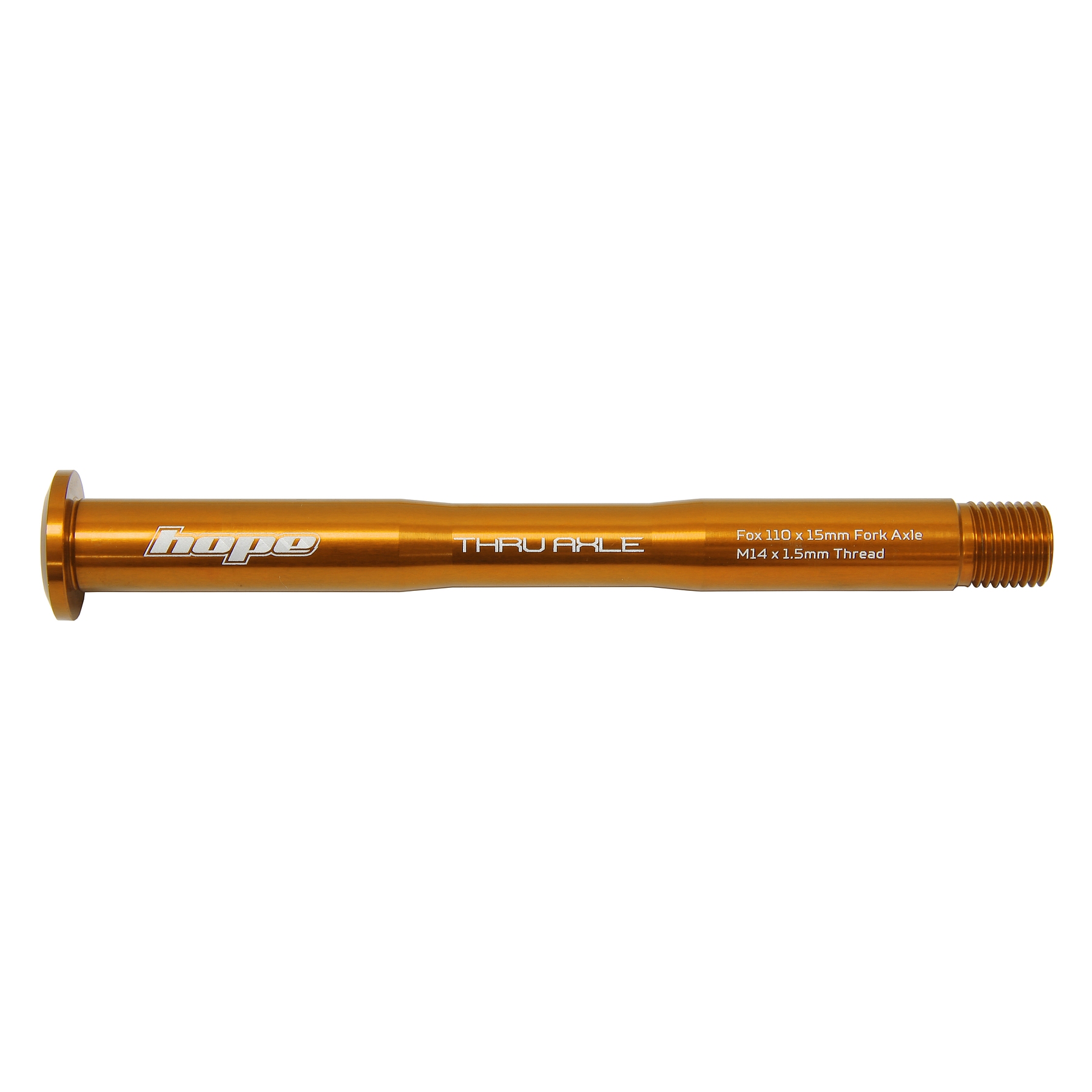 Produktbild von Hope Steckachse für FOX Federgabeln | 15x110mm - orange