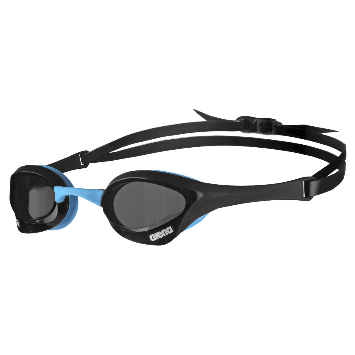 Picture of arena Cobra Ultra Swipe Swimming Goggles - Dark Smoke - Black/Blue