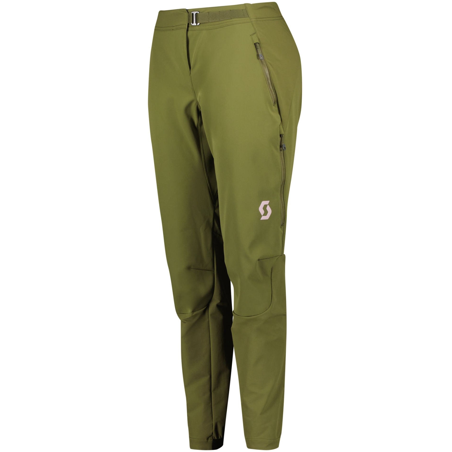 Женские брюки SCOTT Trail Storm Hybrid - елово-зеленый/облачно-розовый