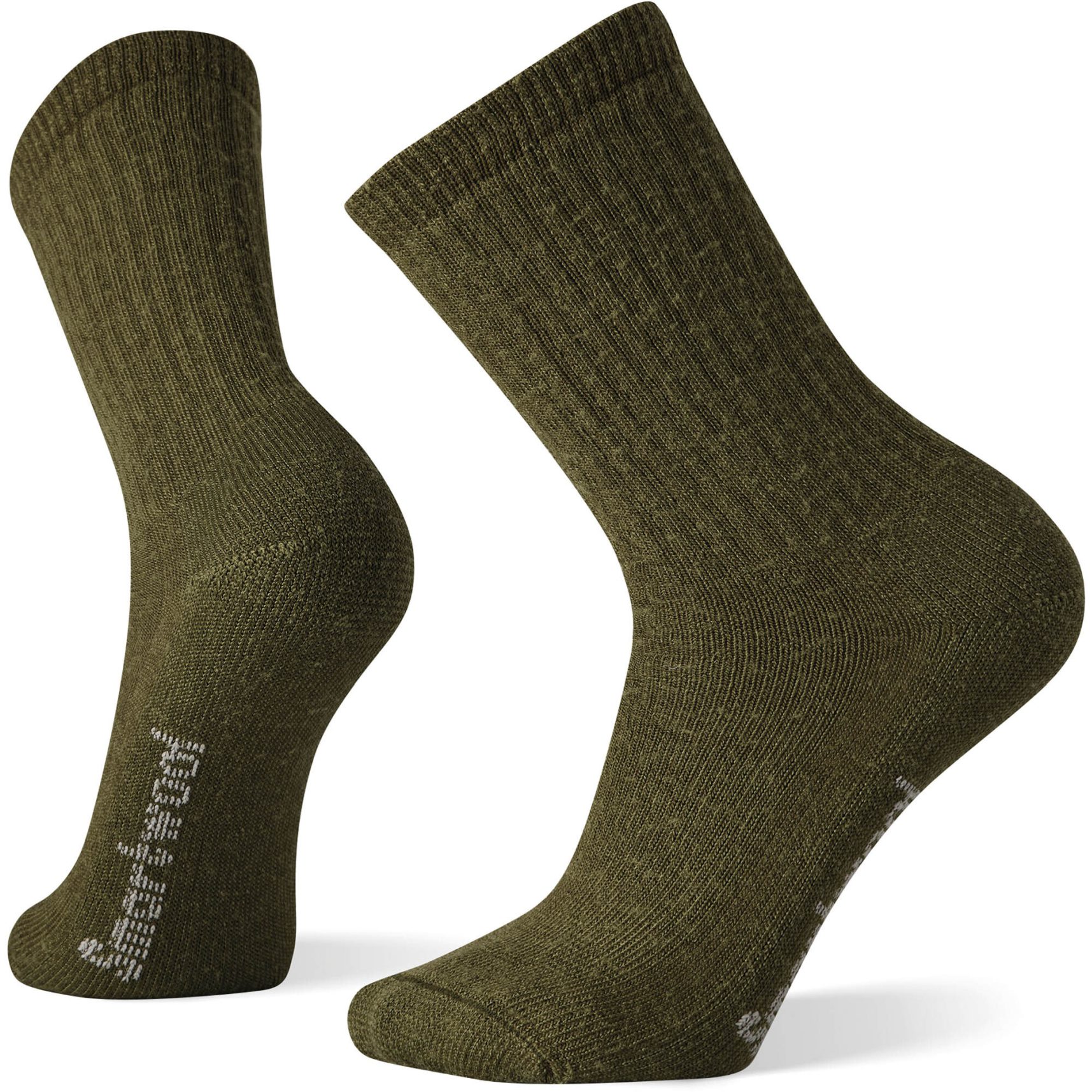 Productfoto van SmartWool Classic Edition Full Cushion Solid Crew Wandelsokken - D11 military olive