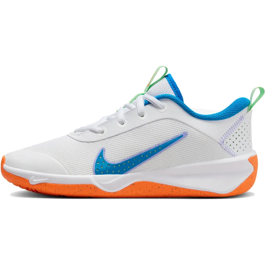 Immagine prodotto da Nike Scarpe Fitness Bambini - Omni Multi-Court - white/photo blue-vapor green DM9027-107