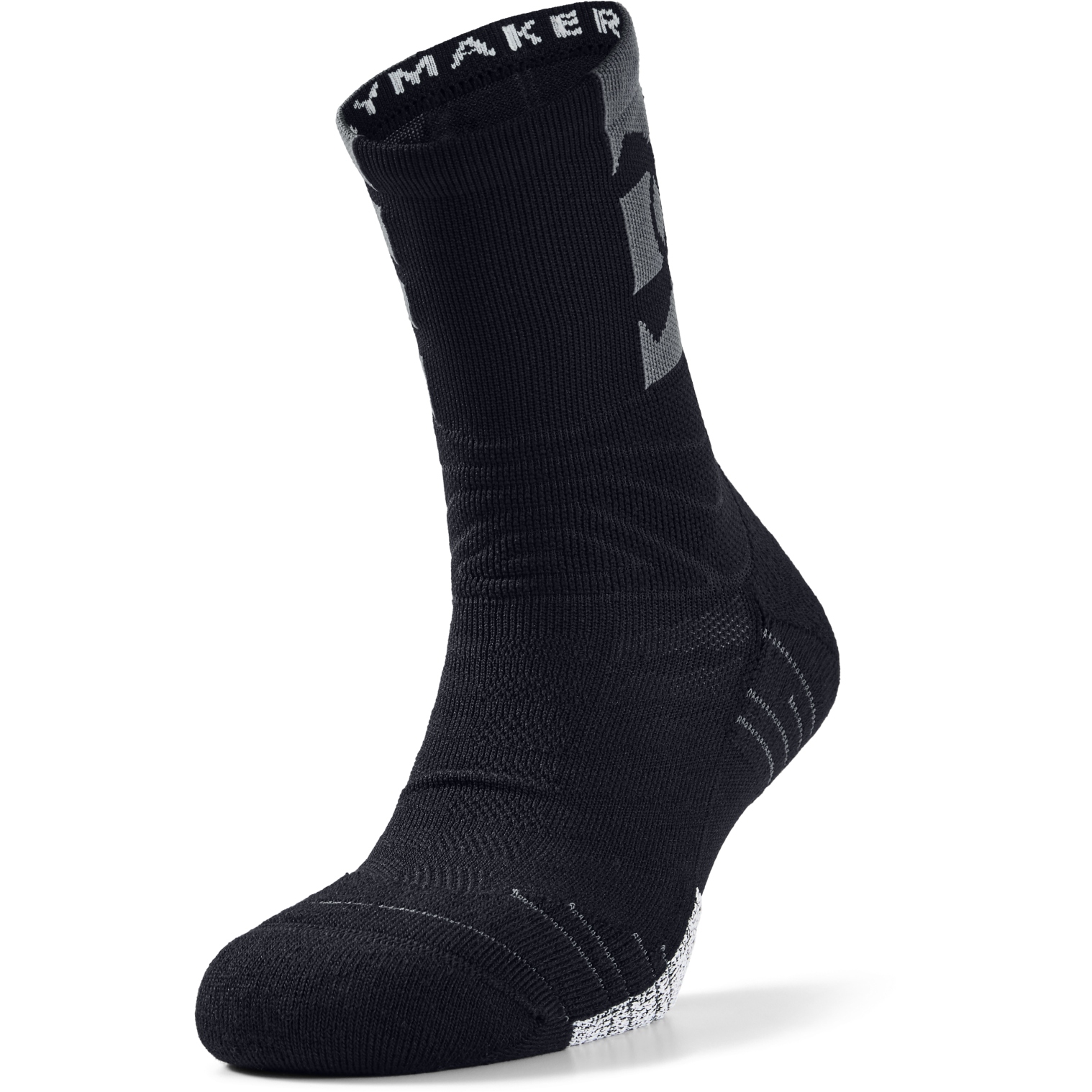 Picture of Under Armour UA Playmaker Crew Socks - Black/Pitch Gray/Black
