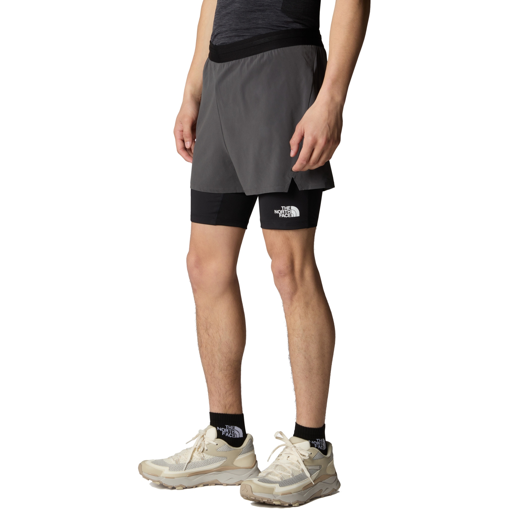 Picture of The North Face Mountain Athletics Lab Dual Shorts Men - Anthracite Grey/TNF Black