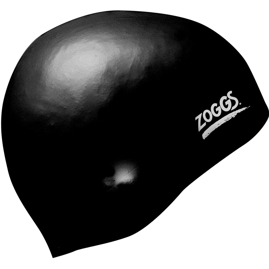 Image of Zoggs Easy Fit Silicone Swimming Cap - black