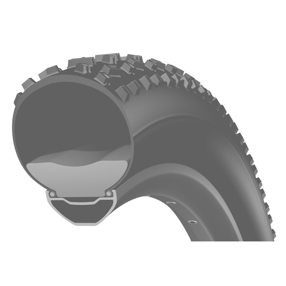 CushCore Gravel.CX Set - Includes (1) Tire Insert, (1) Presta Valve & (1) Rim...