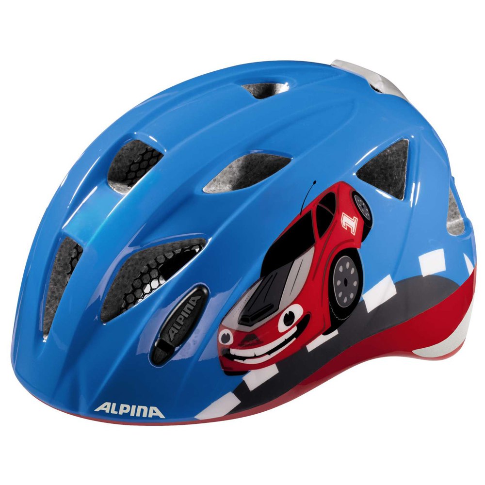 Image of Alpina Ximo Flash Kids Helmet - red car