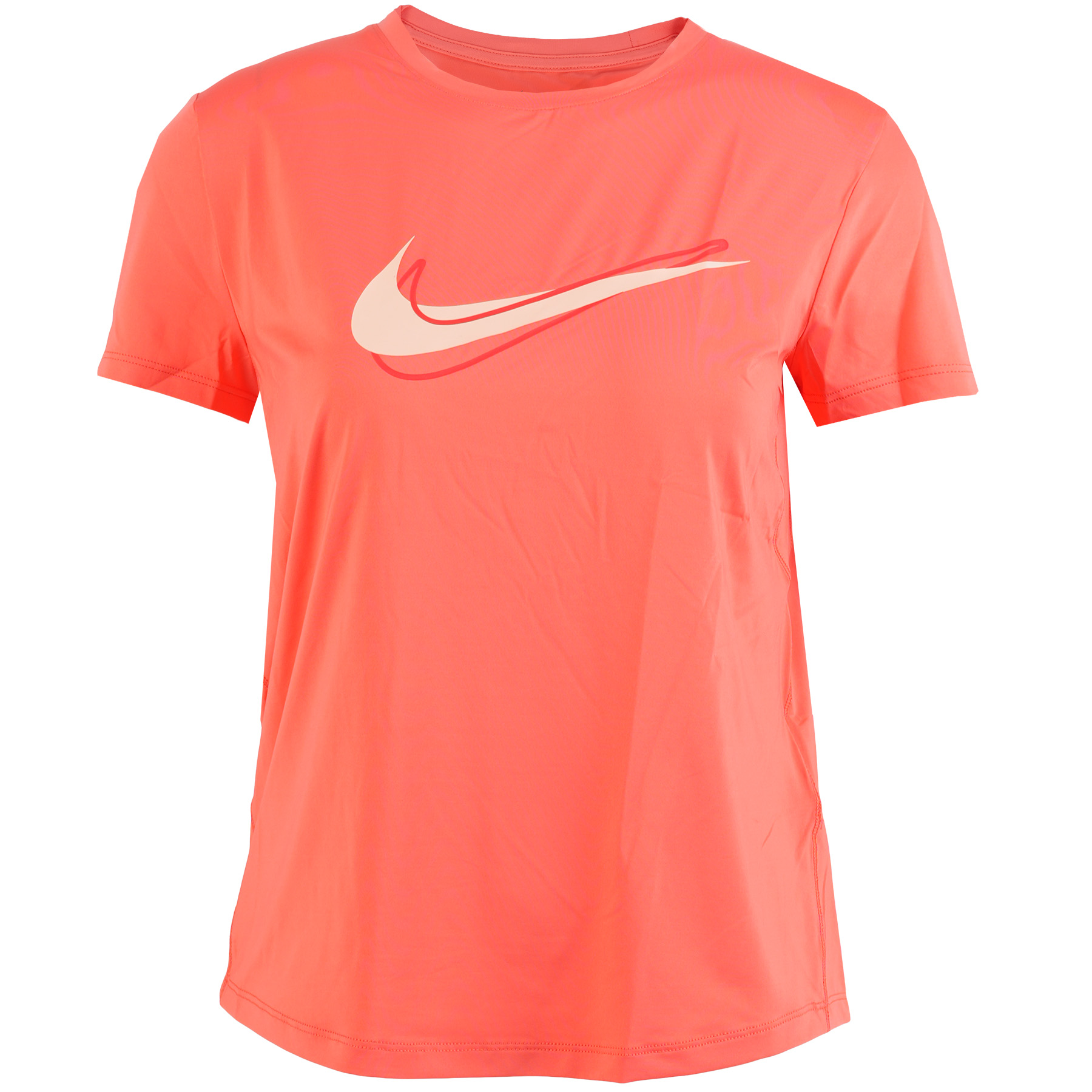 Produktbild von Nike One Swoosh Dri-FIT Kurzarmshirt Damen - magic ember HJ2204-814