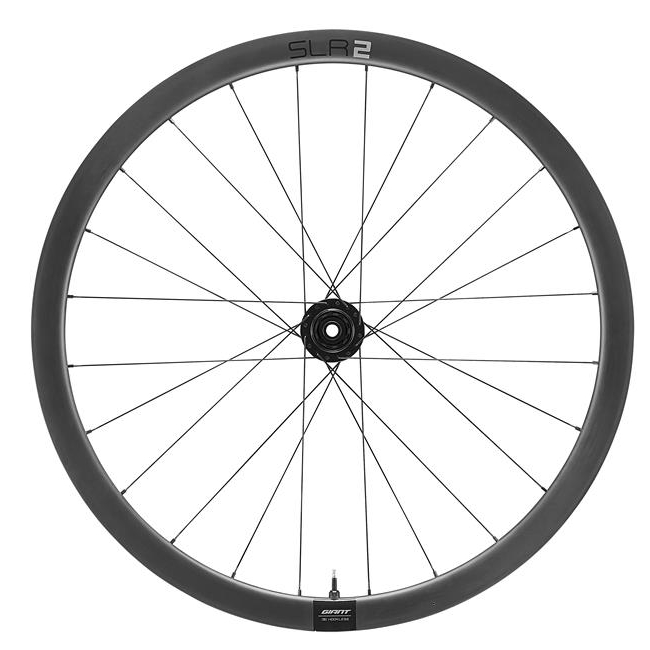 Picture of Giant SLR 2 Tubeless Carbon Disc 36 Front Wheel - Clincher - Centerlock - 12x100mm
