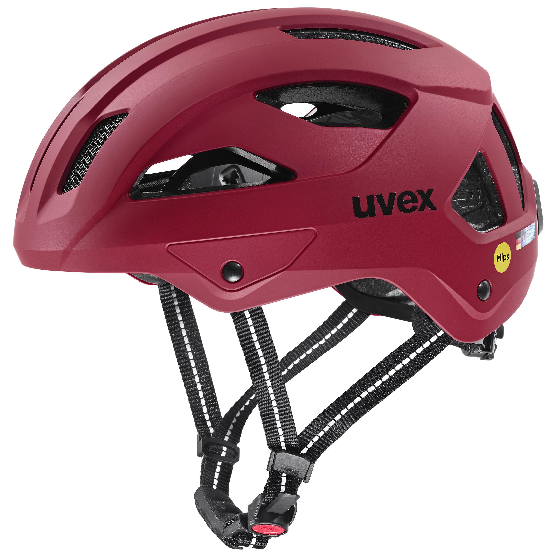 Produktbild von Uvex city stride MIPS Helm - rubinrot matt