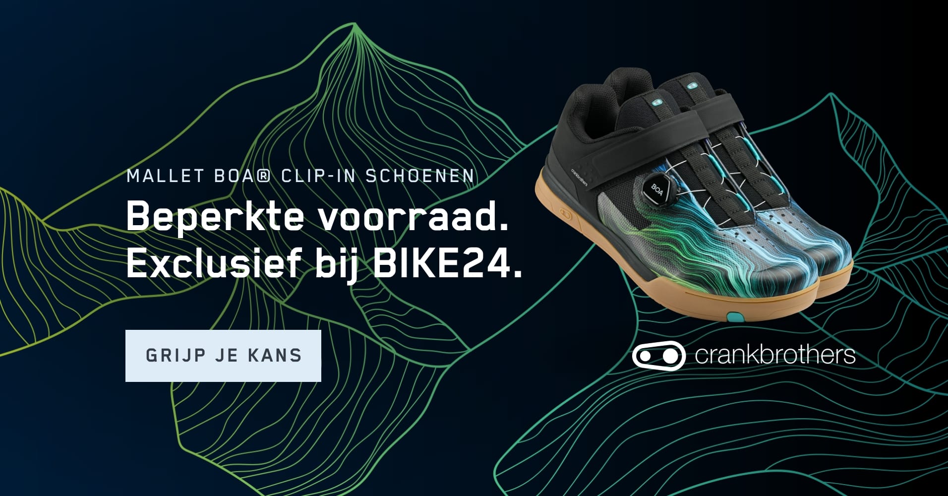 Crankbrothers Mallet Boa Clip-In Swirl - Beperkte voorraad