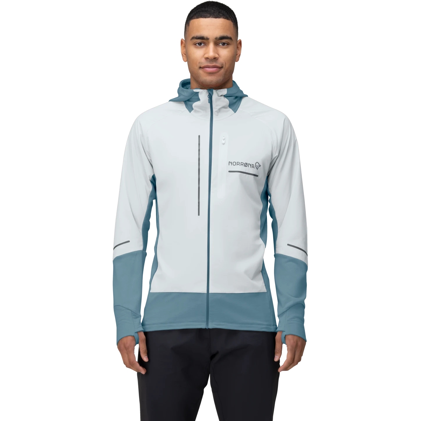 Photo produit de Norrona Veste Homme - senja Alpha90 Zip Hood - Snow White