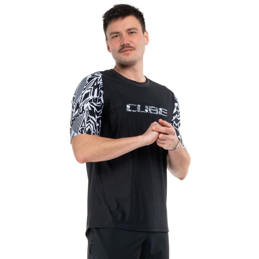 Produktbild von CUBE MTB Razzle Dazzle Kurzarmtrikot Herren - black´n´white