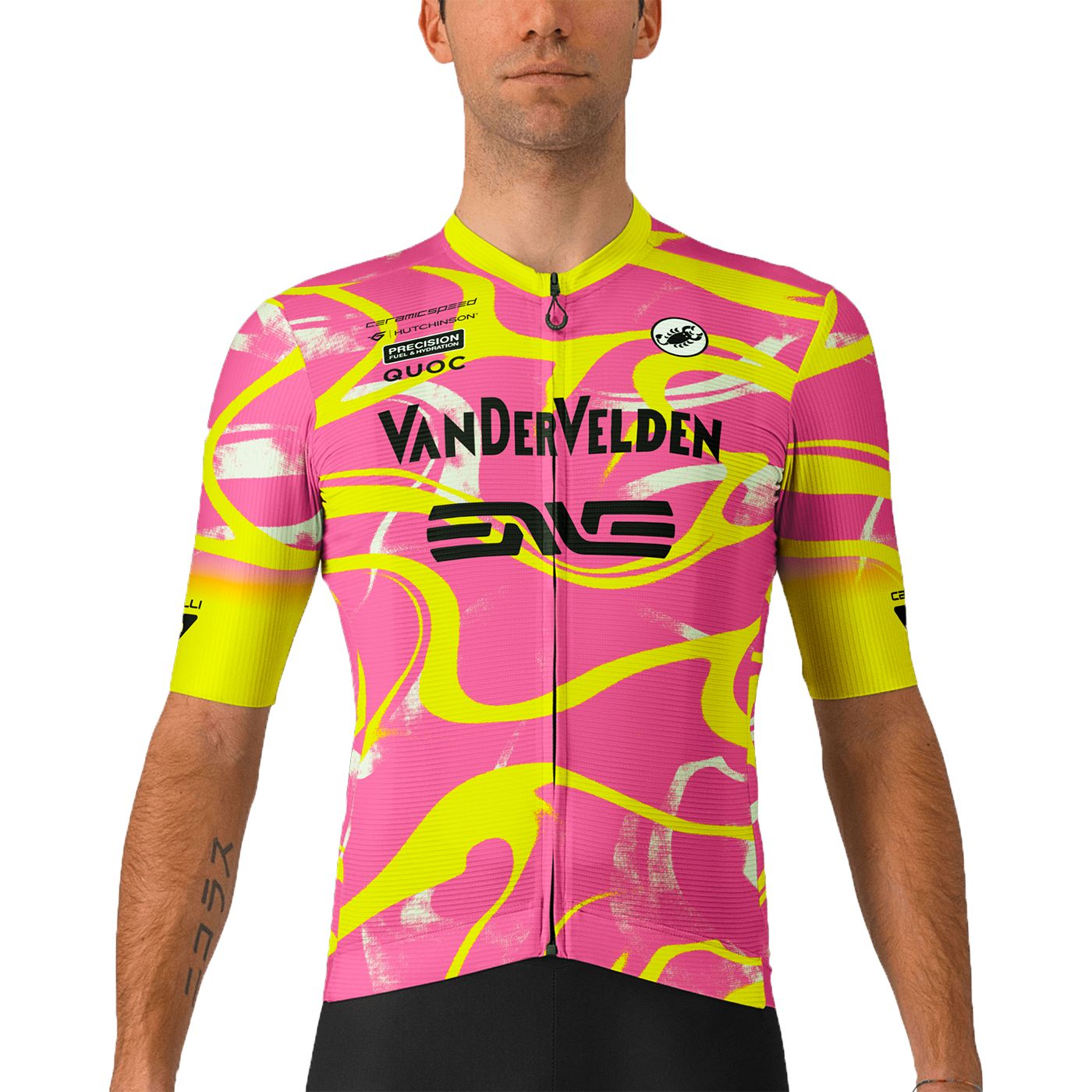 Productfoto van Castelli Espresso Fietsshirt met Korte Mouwen Heren - didi/sponsor 003SP