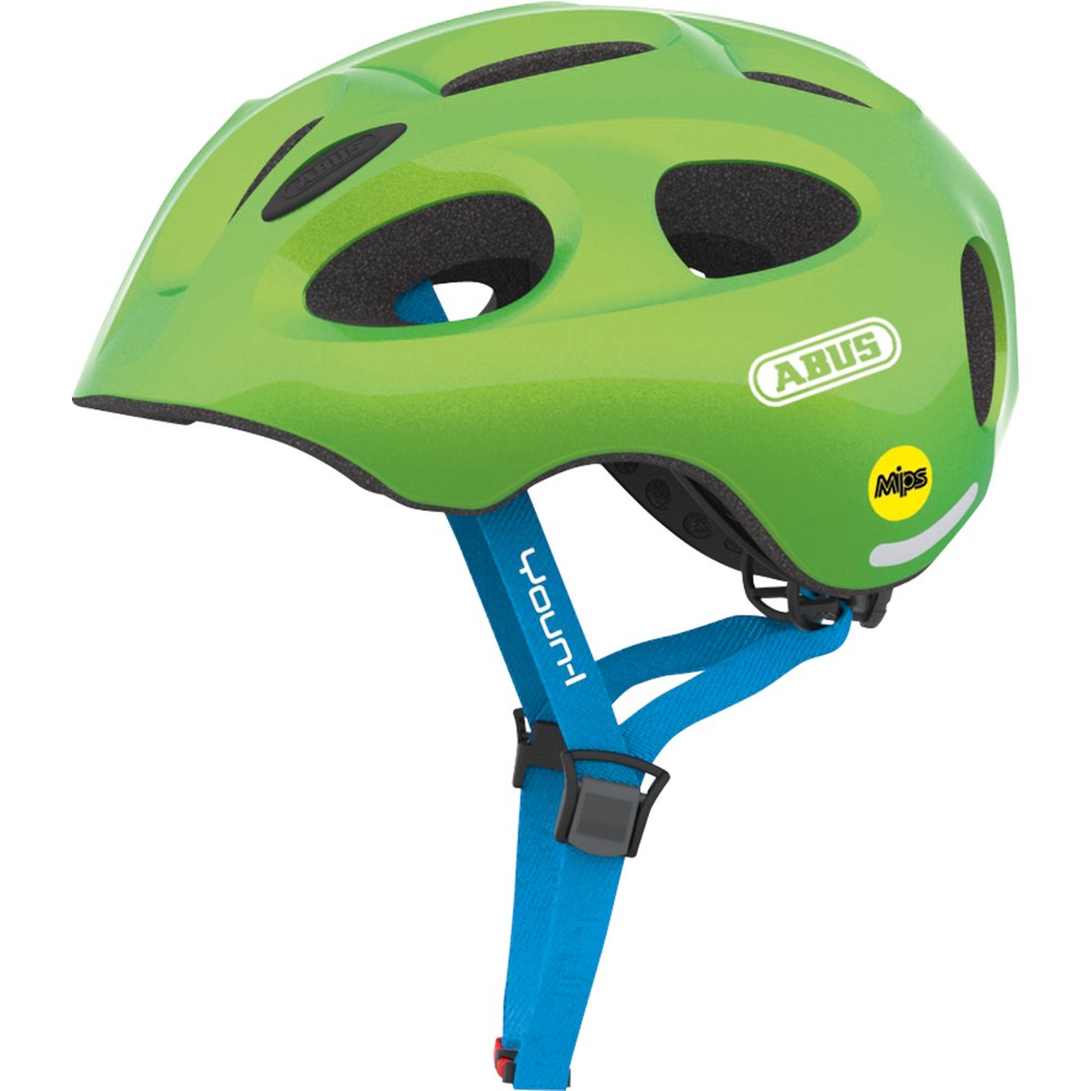 Детский шлем ABUS Youn-I MIPS - сверкающий зеленый