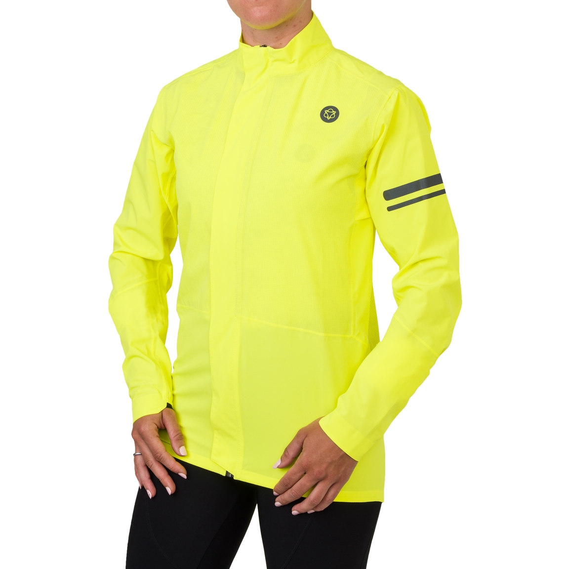 Image of AGU Essential Prime Rain Jacket II Women - fluo yellow