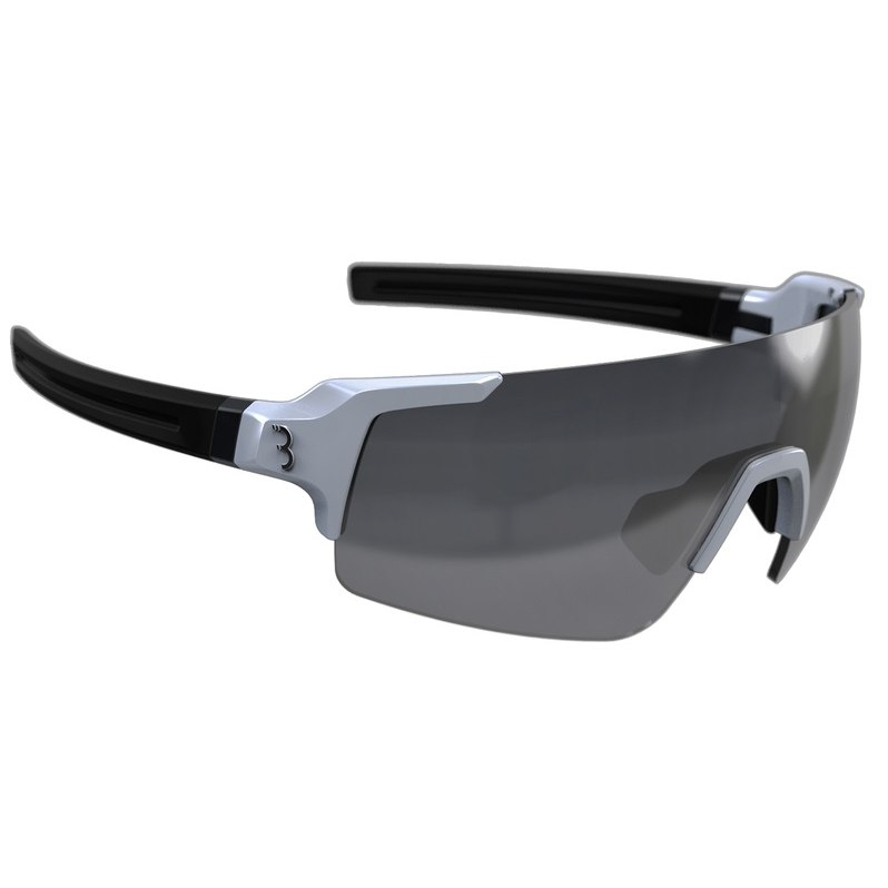 Image of BBB Cycling Fullview BSG-63 Glasses - glossy white / smoke MLC + clear + yellow