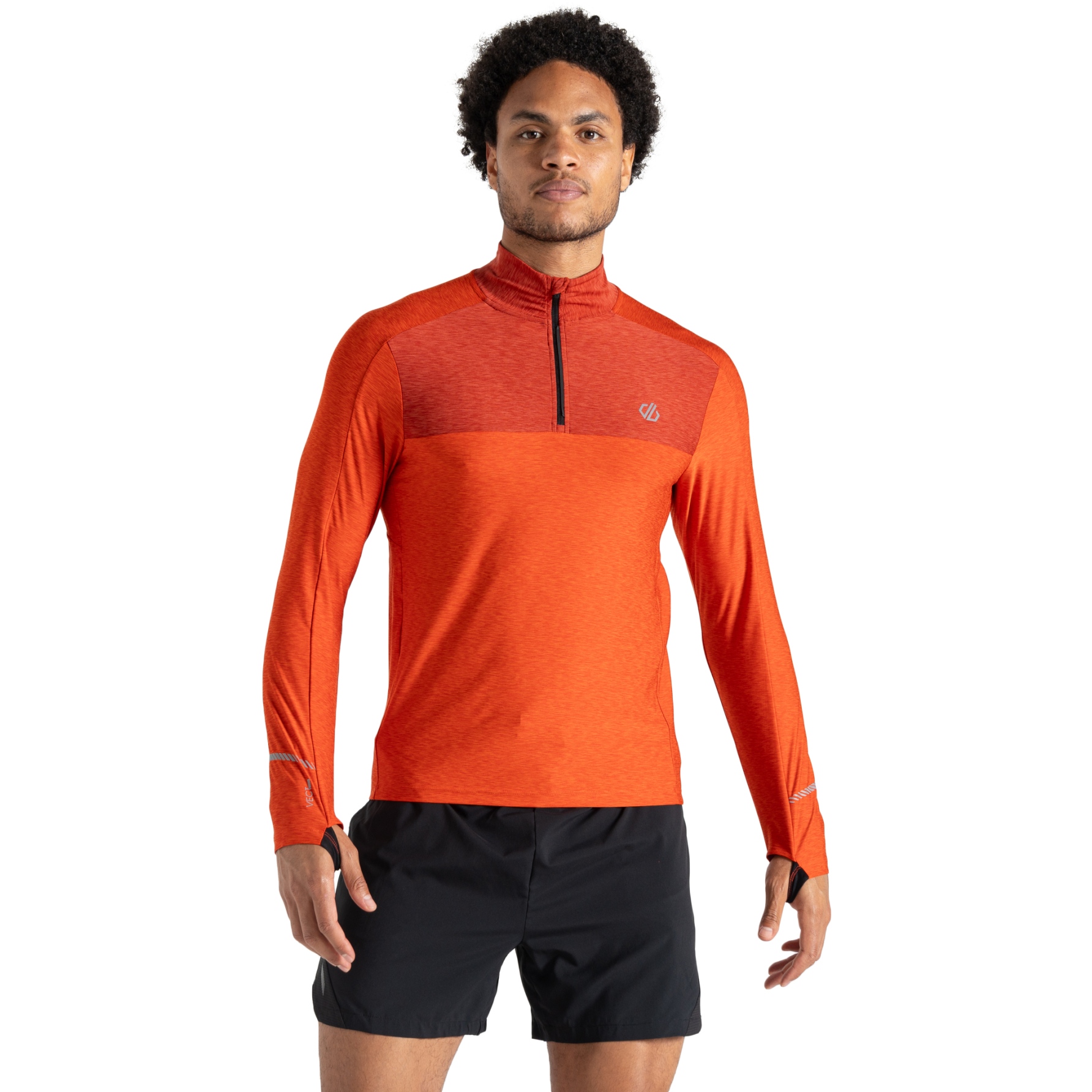 Picture of Dare 2b Power Up II Jersey Men - K0P Cinnamon Marl/Tuscan Red Marl
