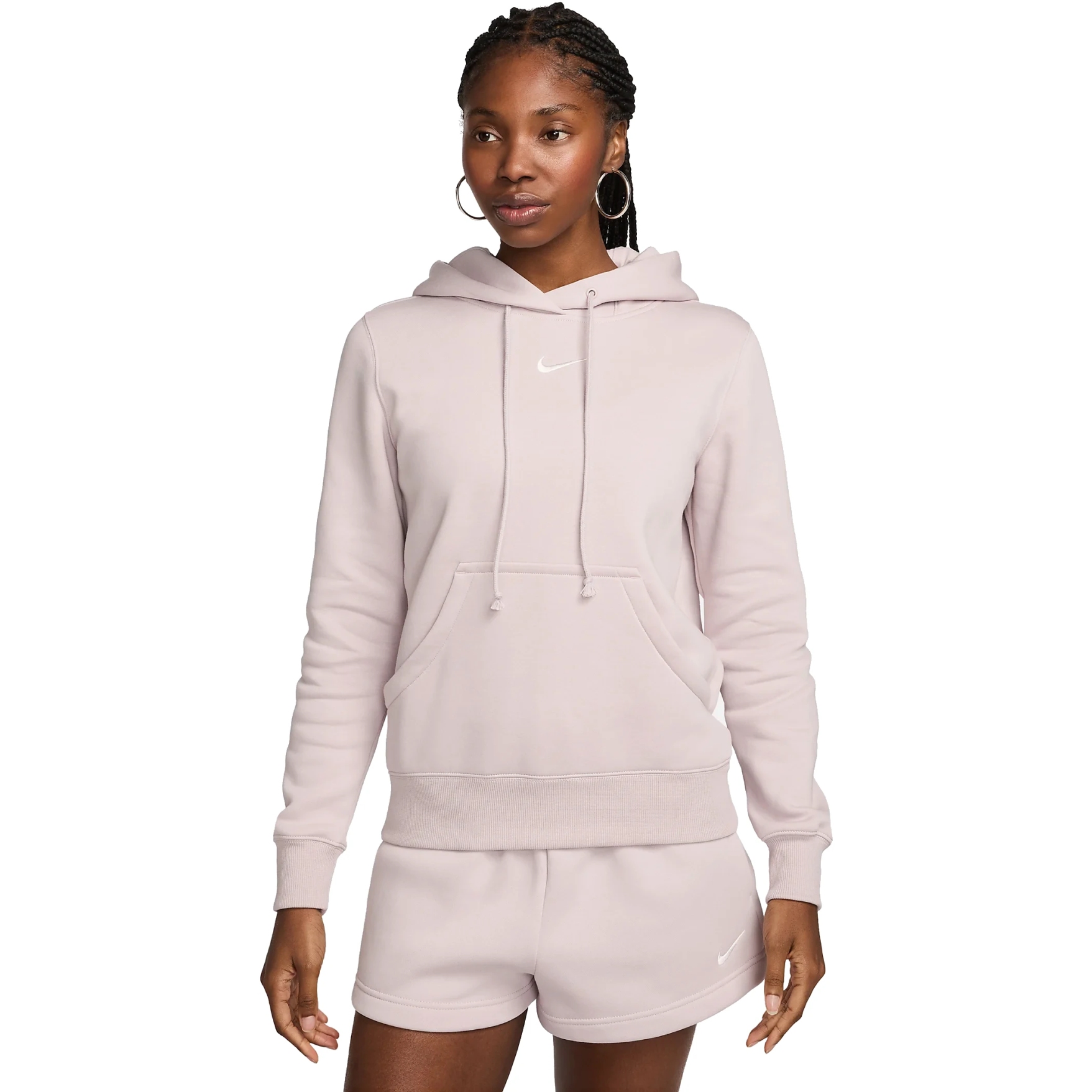 Produktbild von Nike Sportswear Phoenix Fleece Hoodie Damen - platinum violet/sail DQ5872-019