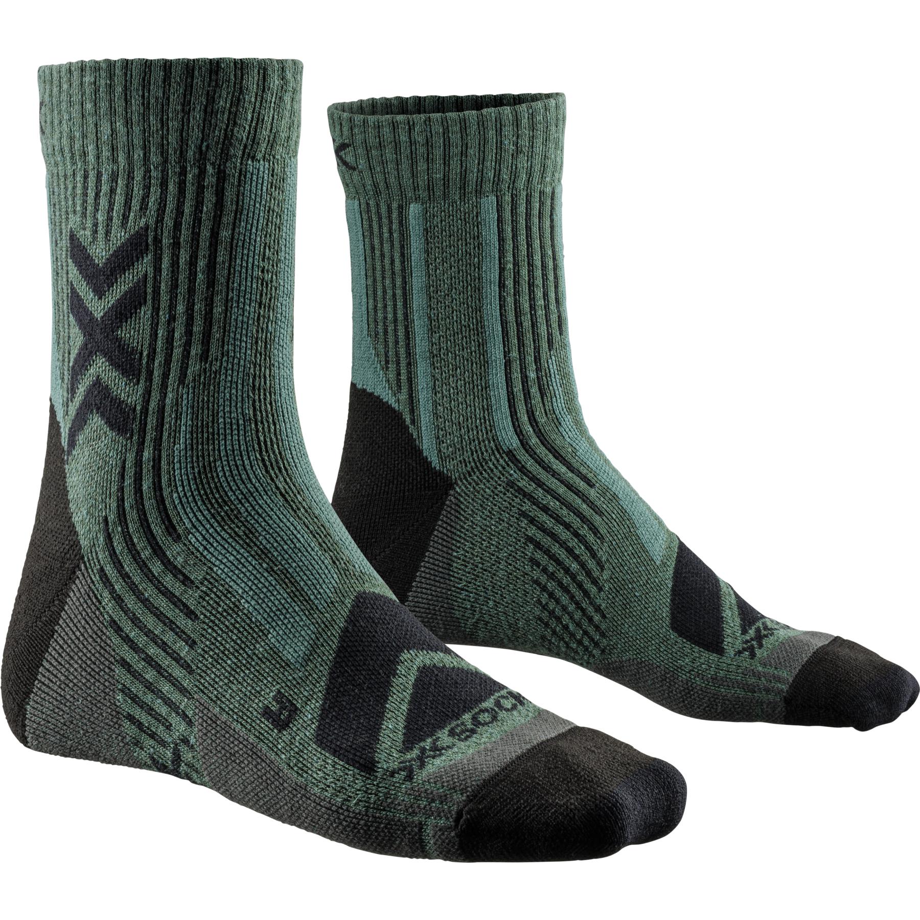 Picture of X-Socks Hike Perform Merino Ankle Socks - dark sage/black