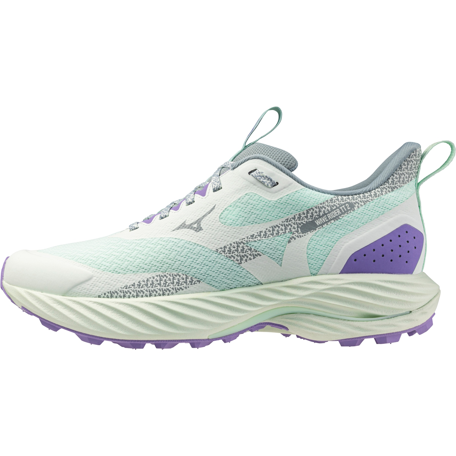 Produktbild von Mizuno Wave Rider TT 2 Laufschuhe Damen - Bay/Hint of Mint/Paisley Purple