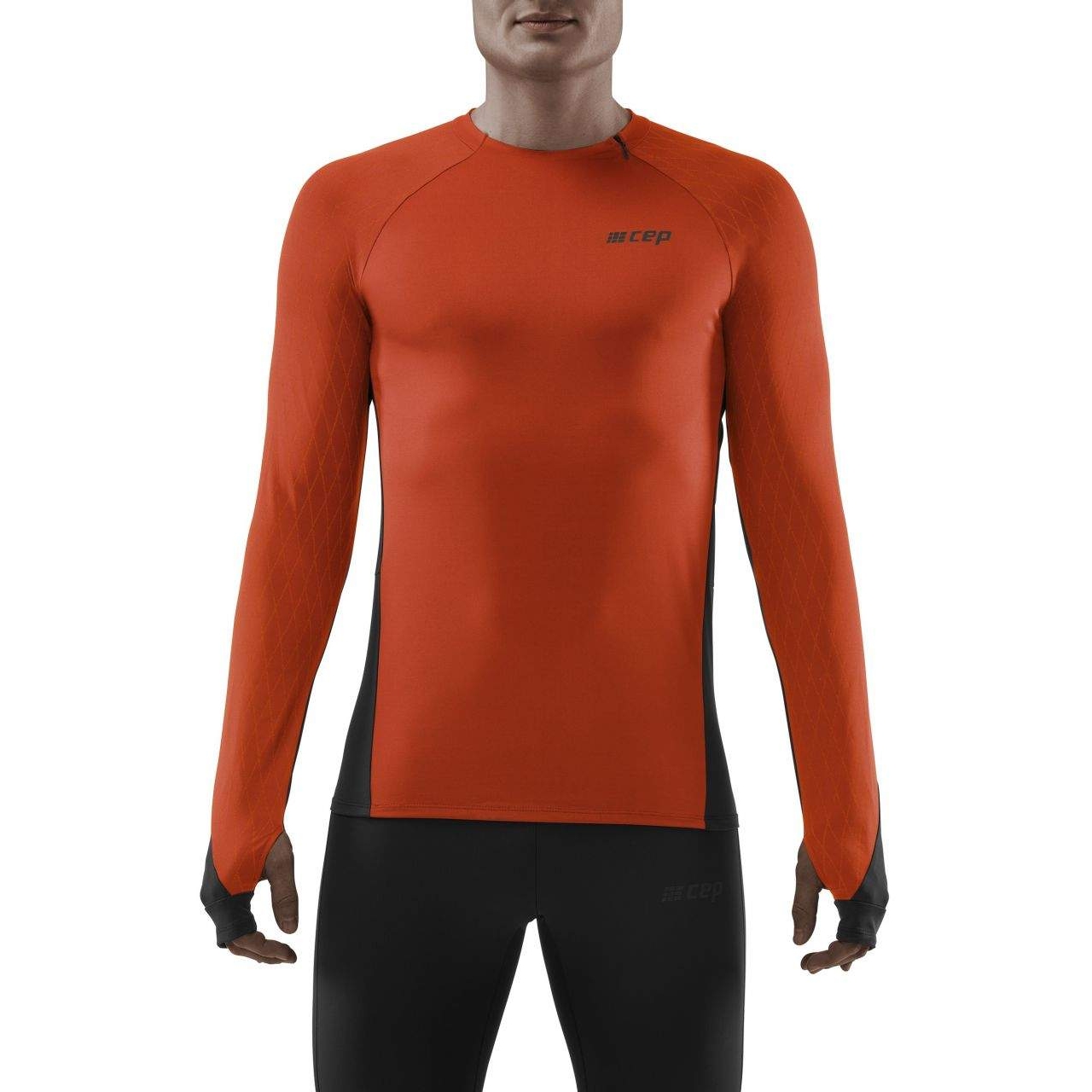 Picture of CEP Cold Weather Longsleeve Shirt - dark orange/black