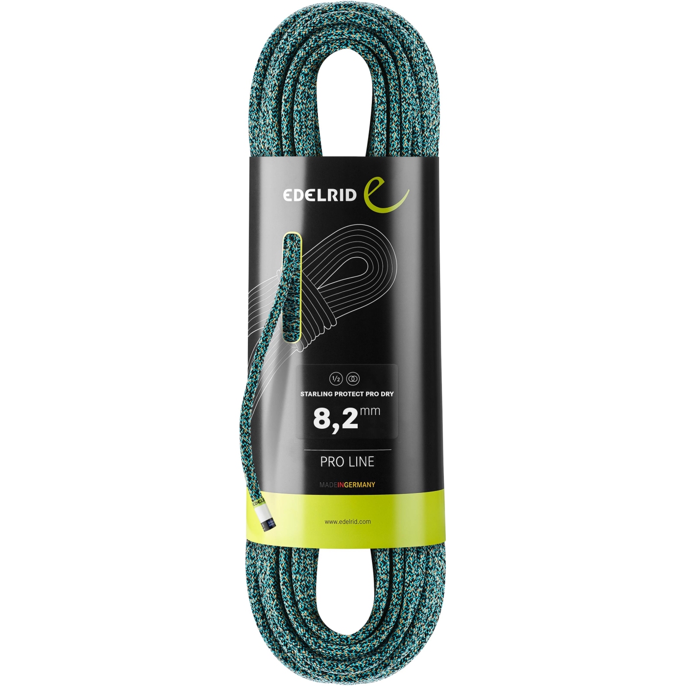 Productfoto van Edelrid Starling Protect Pro Dry 8,2mm Touw - 60m - icemint-night
