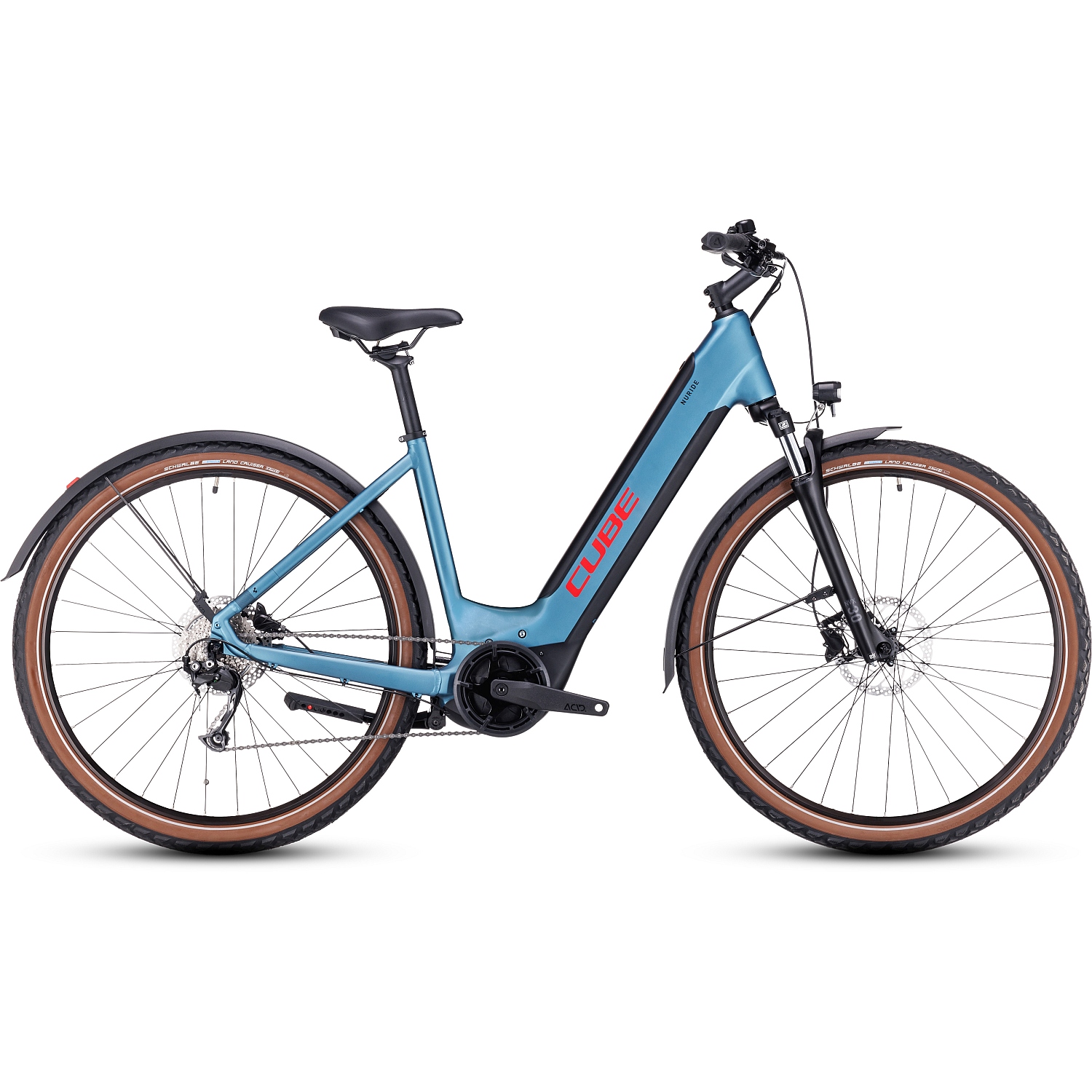 Immagine prodotto da CUBE Bicicletta Elettrica Easy Entry - NURIDE HYBRID Performance 625 Allroad - 2023 - metalblue / red