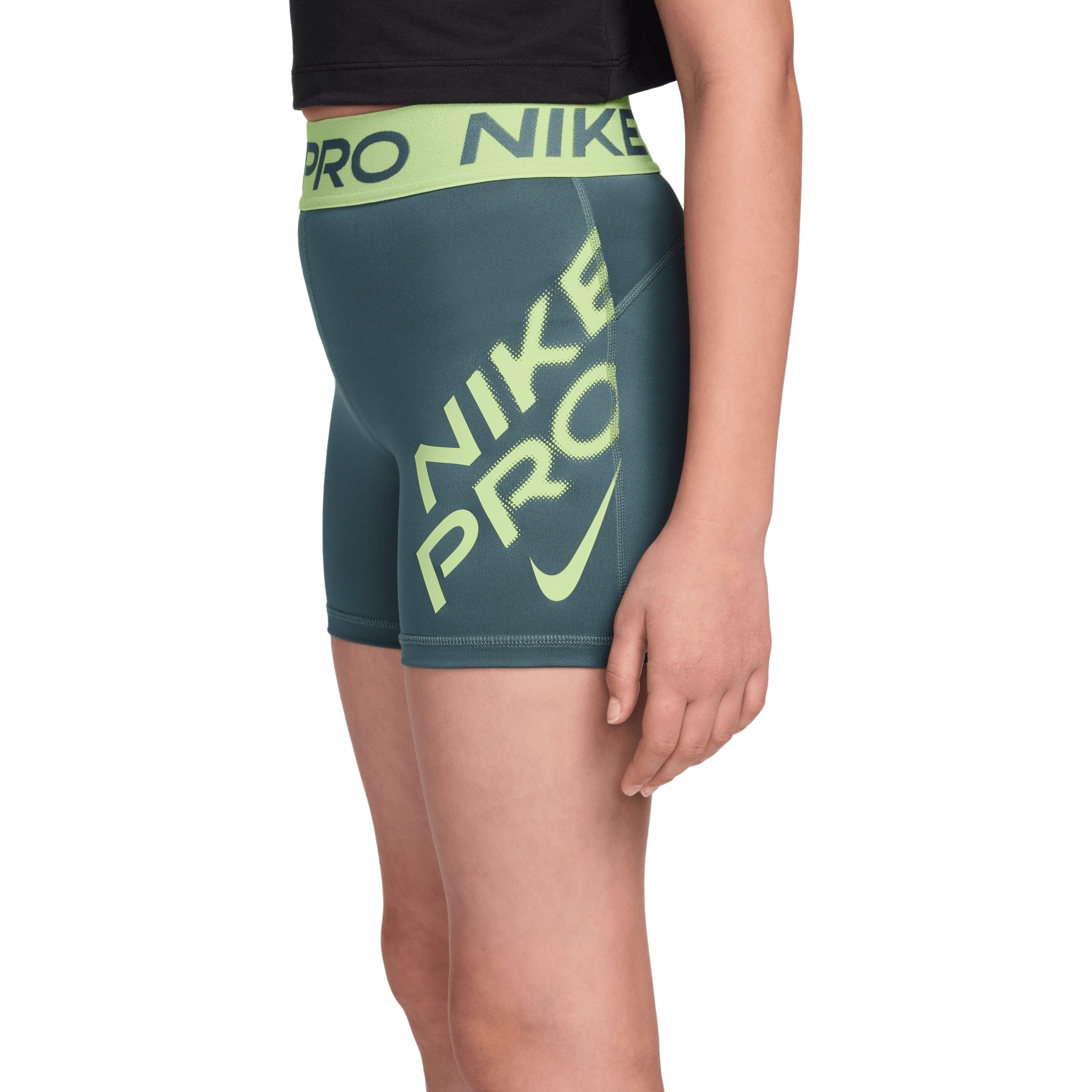 lime green nike pro shorts
