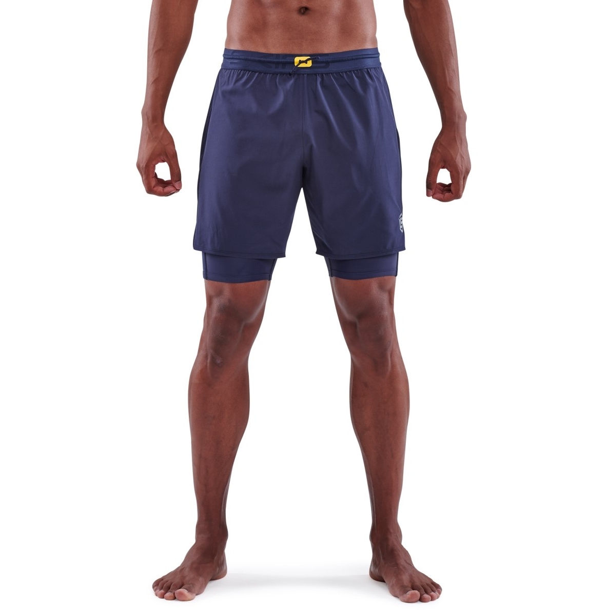 Picture of SKINS 3-Series Superpose Fitness Shorts 2 in 1 Men - Navy Blue