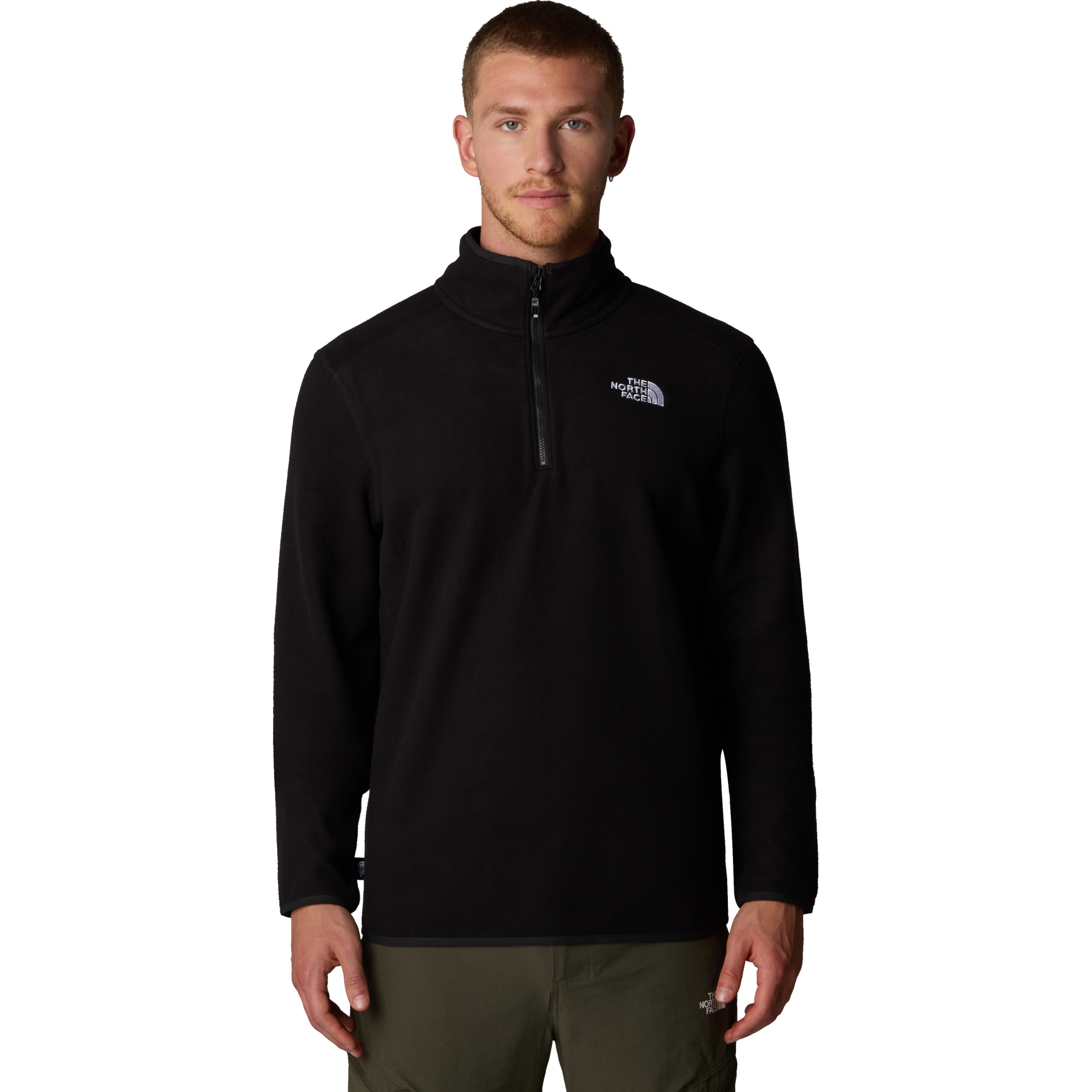 Picture of The North Face 100 Glacier 1/4 Zip Fleece Pullover Men - TNF Black/NPF