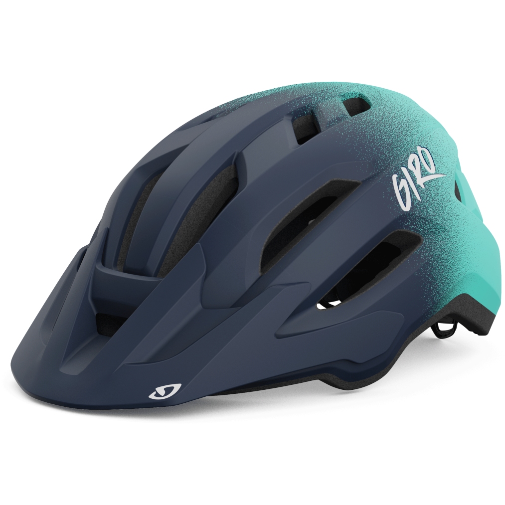 Produktbild von Giro Fixture II Helm Kinder - matte midn blue/screaming teal