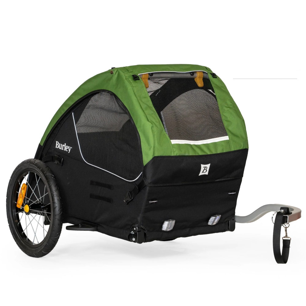 Productfoto van Burley Tail Wagon Fietskar voor Honden - groen/zwart