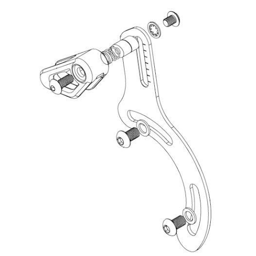 Reverse Components Flip Guide E Chain Guide Bosch Gen4 black