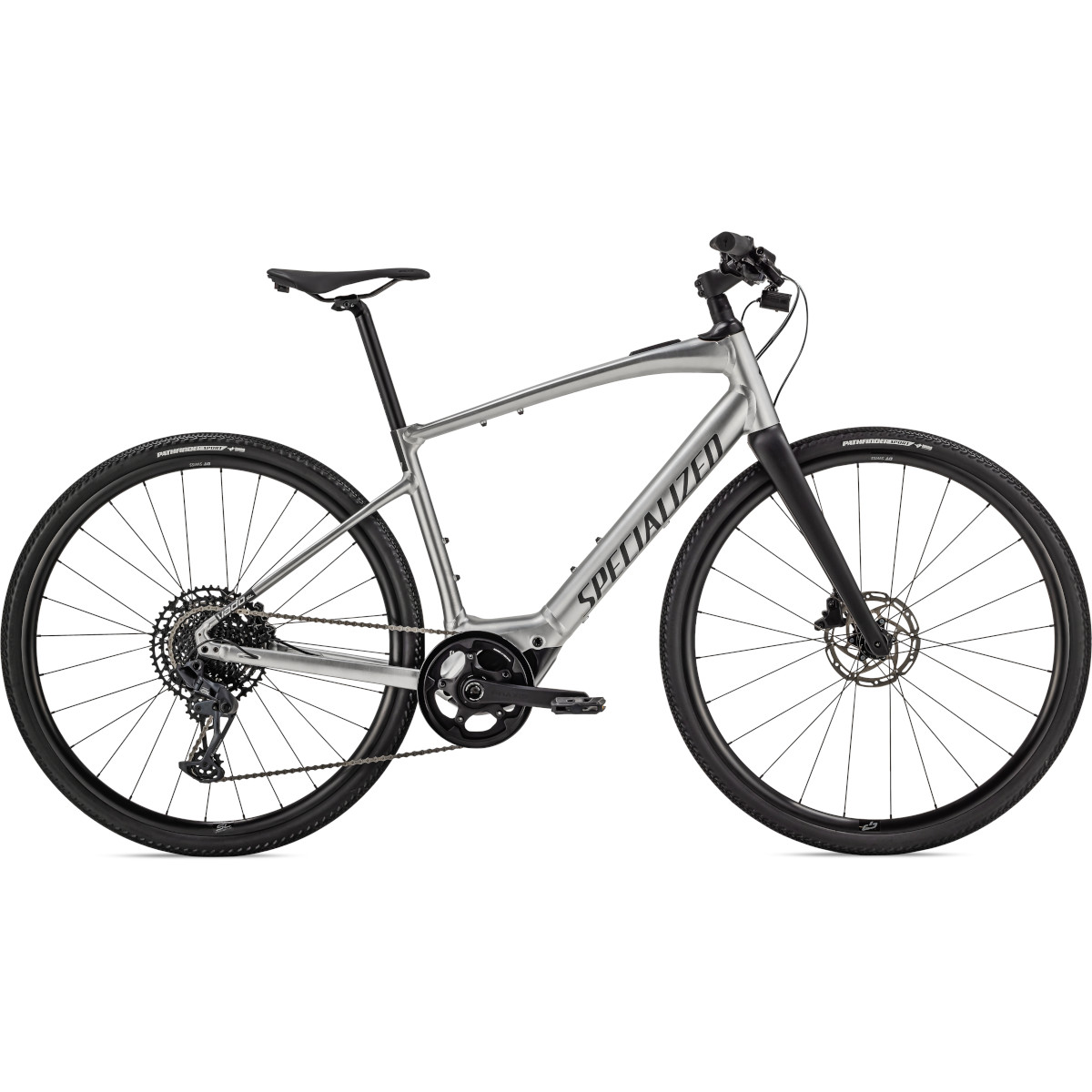 Picture of Specialized TURBO VADO 5.0 SL - Men&#039;s City E-Bike - 2023 - brushed / black reflective