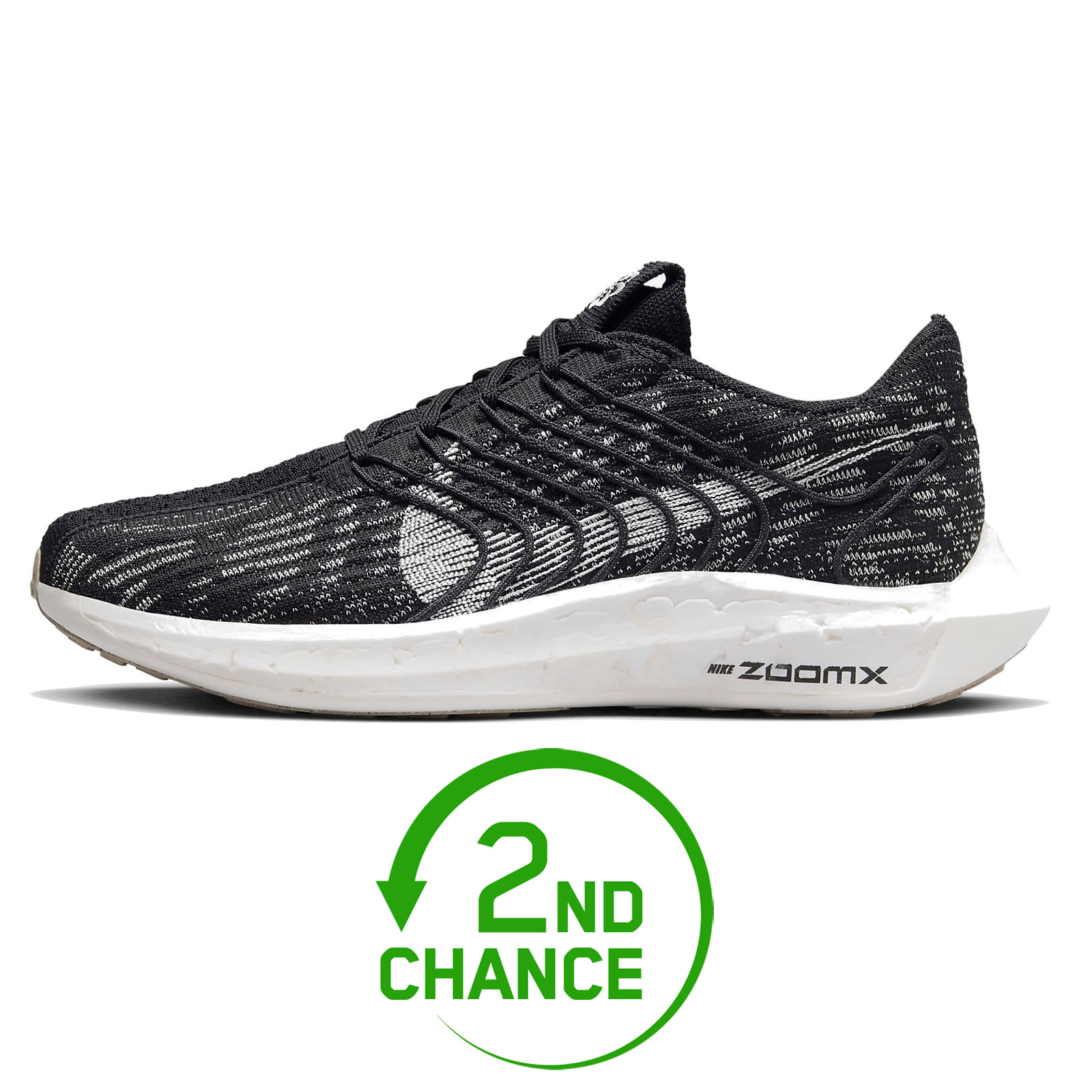 Produktbild von Nike Pegasus Turbo Flyknit Next Nature Laufschuhe Damen - black/sail-off noir-sesame DM3414-001 - B-Ware